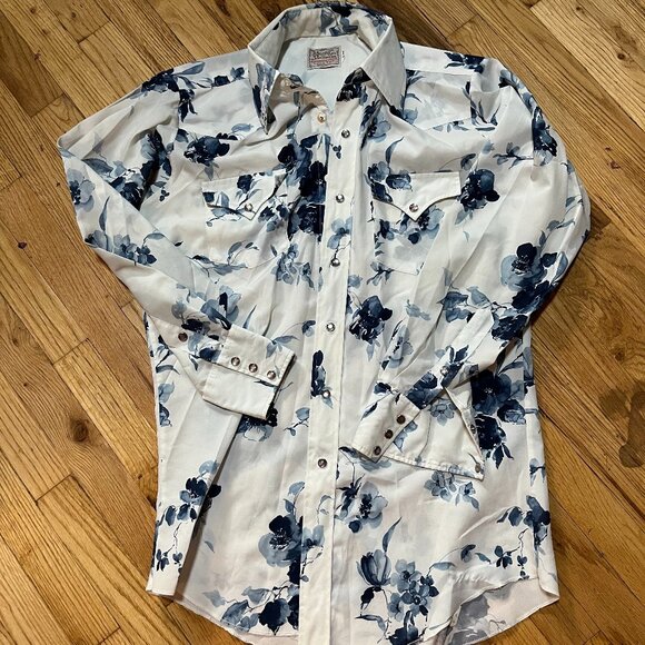 Vintage 1970's Cowboy Shirt - Picture 1 of 4